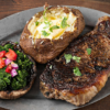 Steak and Baked Potatoes